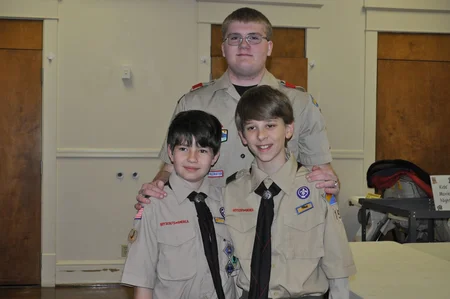 Elijah Colliver with Noah